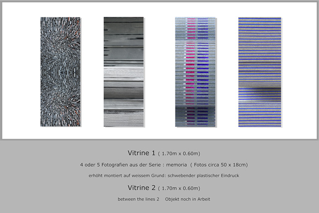 Vera Bonsen: Ausstellung - between the lines, 2012